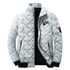 2023 Stylish Men's Zip-Up Warm Cotton Shirt