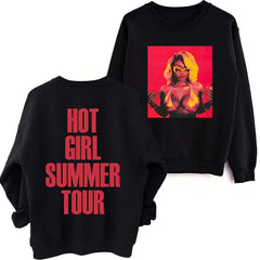 Hot Girl Summer Tour Round Neck Long Sleeve Sweatshirt