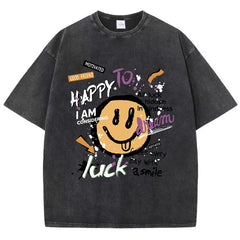Be Yourself & Keep Smiling Women's Oversize T-Shirt