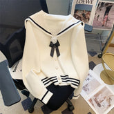 Autumn Winter Floral Knitted Cardigan Women Sweater Coat Korean Fashion