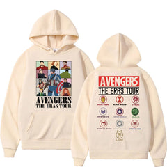 Avengers World Hero Graphic Hoodie Y2K Fashion Pullovers