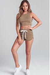 Showing Out Set - Olive + White