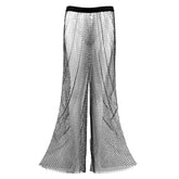 Sparkle Diamante Fishnet Trouser