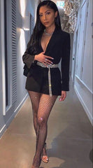 Sparkle Diamante Fishnet Trouser