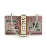 Stack Of Cash Clutch Bag
