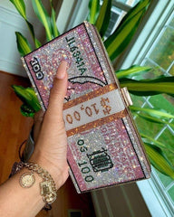 Stack Of Cash Clutch Bag