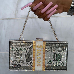 Stack Of Cash Clutch Bag