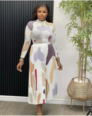 Tania Pleated Skirt Set