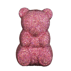 Teddy Bear Crystal Clutch Handbag