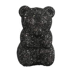 Teddy Bear Crystal Clutch Handbag