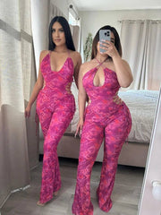 Tie Dye Print Jumpsuit