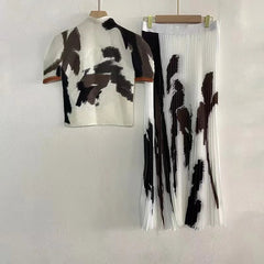 Tiffany Pleated Skirt Set