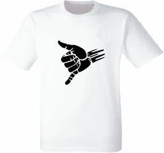 Men Casual Fingers O-Neck T-Shirt