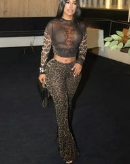 Urban Leopard Pants Set