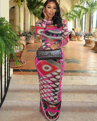 Victoria Mesh Maxi Dress