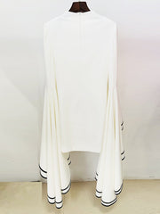 Victoria Ruffles Flare Sleeve Dress