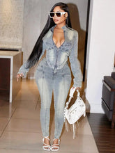 Wanda Denim Pants Set