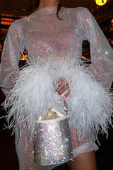 Fashion Sexy Mesh Cover Up Dress without Inner