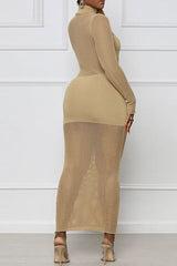 Fashion New Long Skirt Perspective Dress