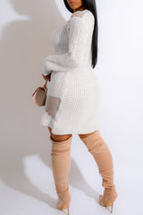 Fashionable Sexy Cutout Design Knit Dress