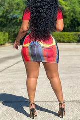 Sexy Fashion Skinny Positioning Prints Club Dresses