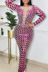 Fashion Elegant Hot Diamond Party Long Dress