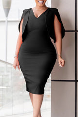 Fashion Elegant Office Dress Package Hip Dress