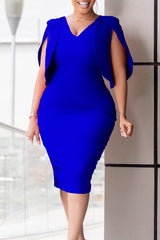 Fashion Elegant Office Dress Package Hip Dress