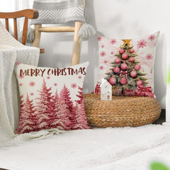 2023 New Pink Christmas Pillow Covers-New Christmas Home Products