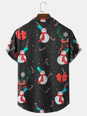 Christmas Casual Loose Plus Size Short-Sleeved Shirt