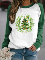 Art Christmas Tree Casual Sweatshirt