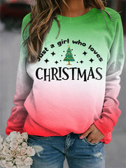 Just A Girl Who Loves Christmas Sweatshirt