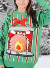 Fireplace Ugly Christmas Sweater