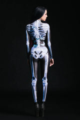 Early Halloween Promotionš„ Cosplay Women Skeleton Bodysuit