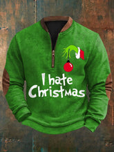 Funny Classic Christmas Character I Hate Christmas Casual Pullover