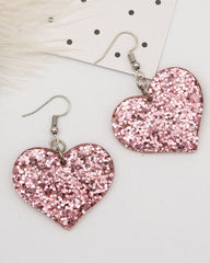 Symphony Multicolor Peach Heart Earrings