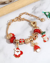 Christmas Crystal Beaded Bracelet
