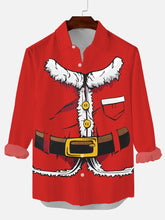 Christmas Santa Claus Printing Long Sleeve Shirt