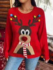 Casual Crew Neck Christmas Sweater