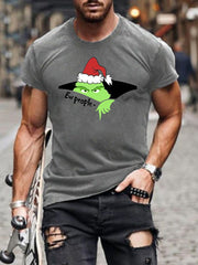 Christmas Hat EW People Print T-Shirt