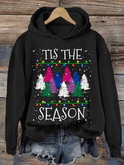 Christmas Tis the season Print Hoodie