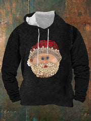Men's Christmas Santa Claus Print Casual Hoodie
