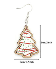 Christmas Tree Cookie Earrings