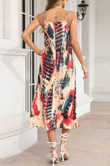 All Over Print Midi Cami Dress
