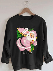 đŸ”¥Merry Christmas Santa Print Long Sleeve Sweatshirt
