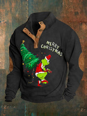 Funny Classic Christmas Character Merry Christmas! Print Casual Pullover
