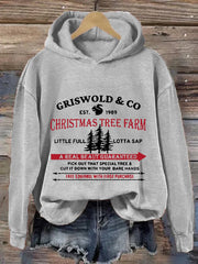 Christmas Griswold Co Christmas Tree Farm Hooded Sweatshirt