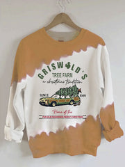 Christmas Tree Vintage Griswold Christmas Print Sweatshirt