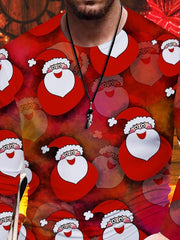 Christmas Print Crew Neck Long Sleeve T-Shirt