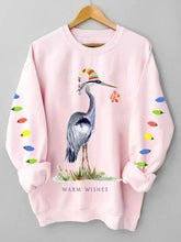 great blue heron Christmas sweatshirt
